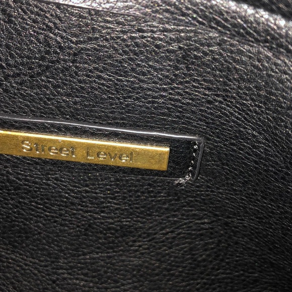 Anthropologie black faux leather crossbody - Picture 3 of 5